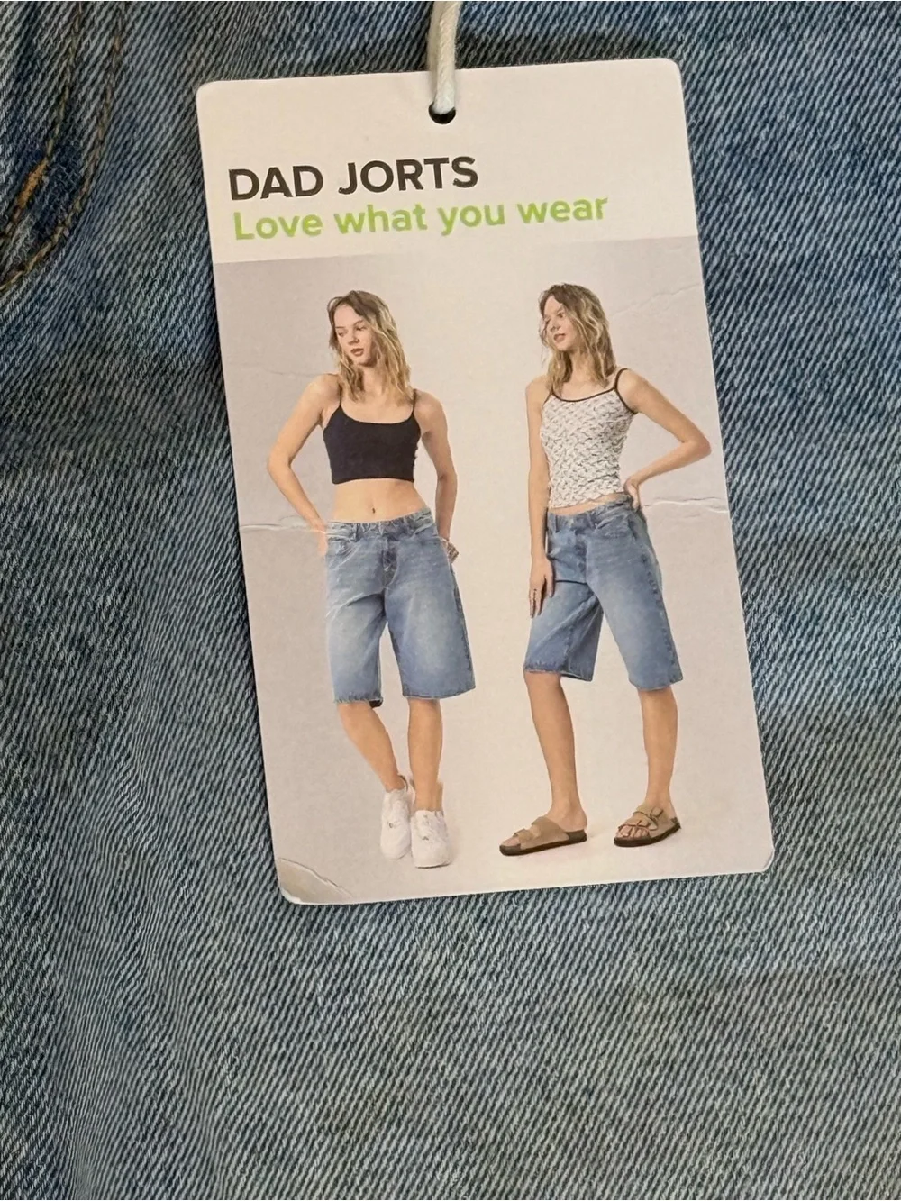 Witty Fox 90s Baggy Dad Jorts Light Wash Denim Streetwear 9/29